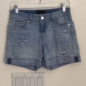 WHBM distressed denim jean shorts size 2